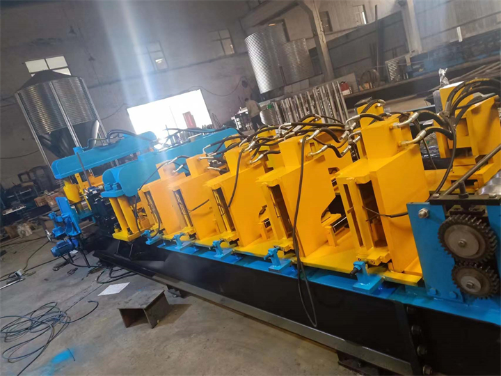 Photovoltaic bracket forming machine